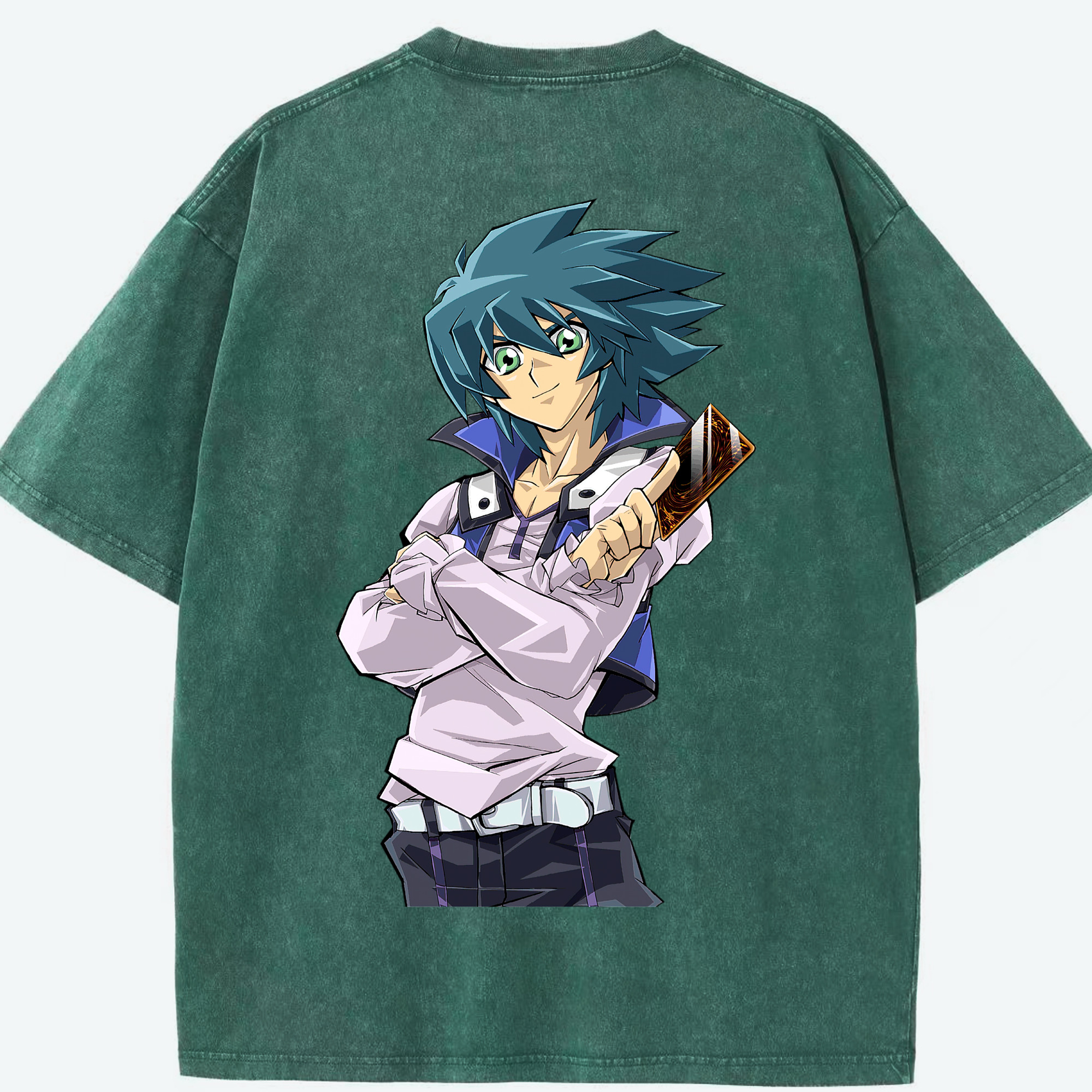 （画像用） 遊☆戯☆王 Yu-Gi-Oh! 綿100% ヴィンテージ風 半袖Tシャツ（背面プリント）